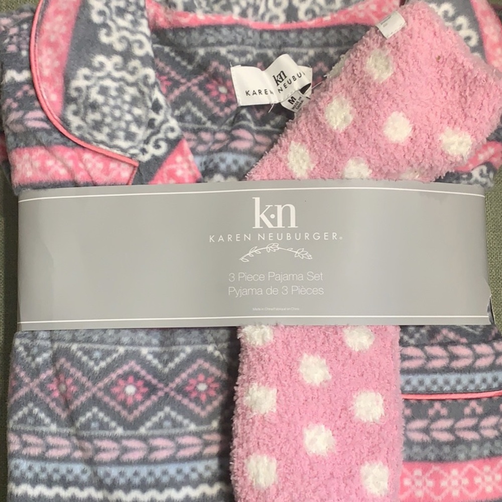 Karen Neuburger 3 Piece Pajama Set